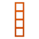 Frame 4-gang, orange vif (4320S)