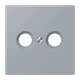 Centre plate 1-gang, for antenna outlet sockets, gris clair 59 (4320O)