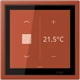 KNX room controller LS TOUCH with frame LS ZERO, Secure, l'ocre rouge (32110)