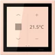 KNX room controller LS TOUCH with frame LS ZERO, Secure, l’ocre rouge clair (32112)
