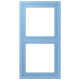 Frame 2-gang, bleu céruléen 59 (4320N)