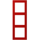 Frame 3-gang, rouge vermillon 31 (32090)