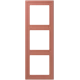 Frame 3-gang, terre sienne brique (32121)
