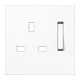 Centre plate for socket insert 571 G-KO, thermoplastic, white