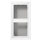 Scatola sporgente 2 moduli, bianco alpino opaco