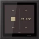 KNX room controller LS TOUCH with frame LS ZERO, Secure, dark