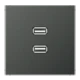 2 x USB 2.0, anthrazit