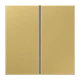 Cover kit 2-gang, F40, classic brass