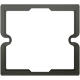 Plaster compensation frame 1-gang, black