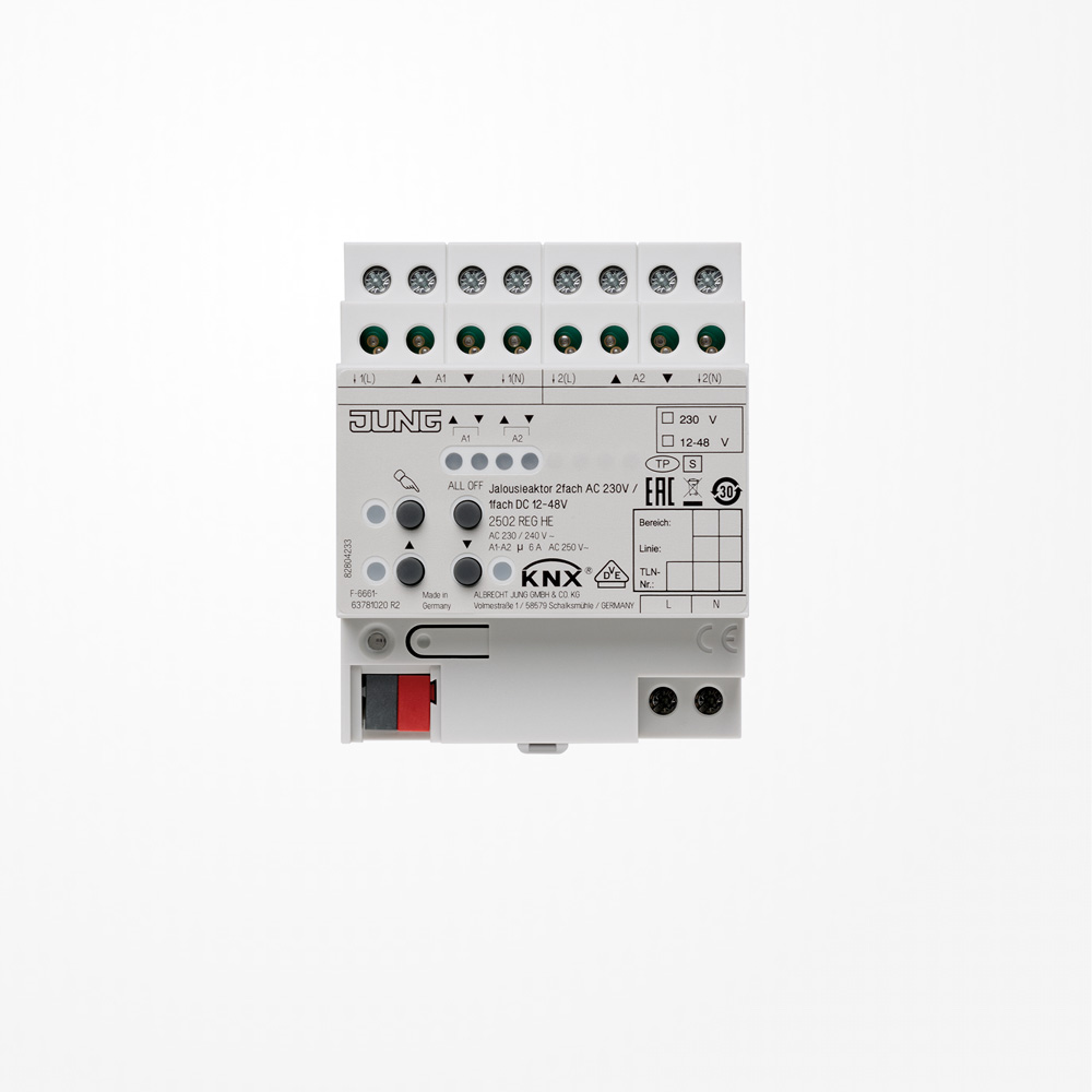 Actionneurs pour le système KNX – Catalogue en ligne JUNG