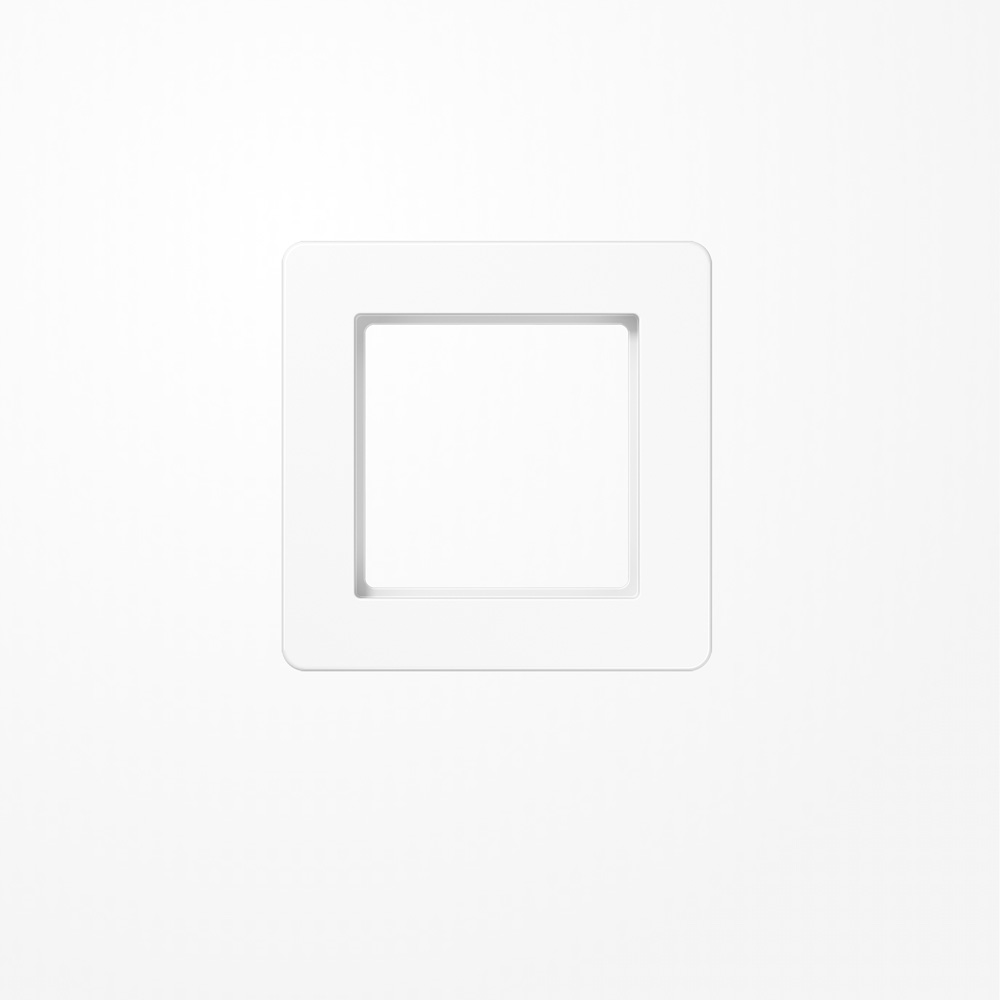 Rahmen 1fach, alpinweiß