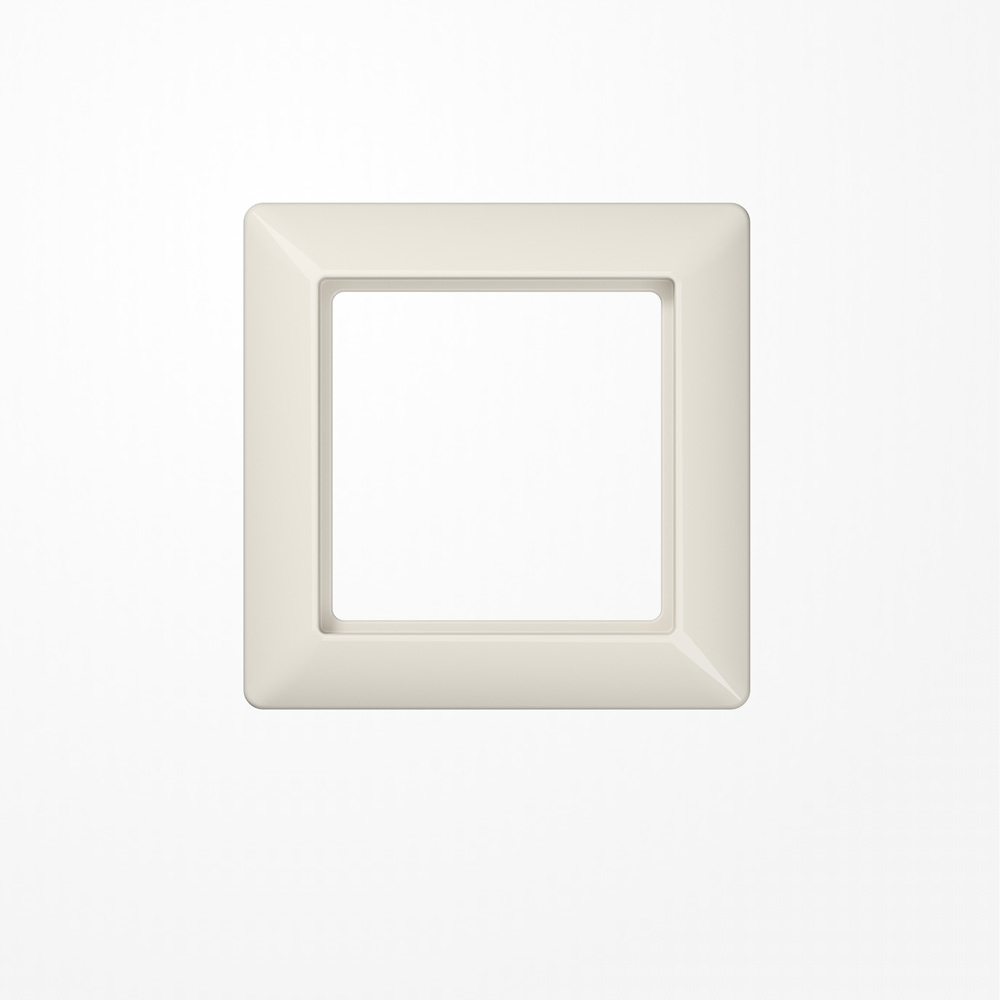Frame 1-gang, ivory