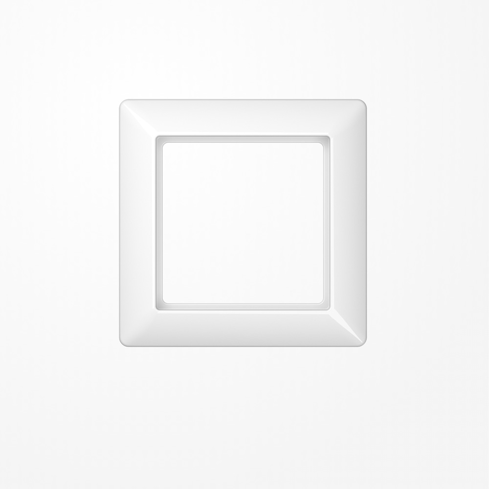 Rahmen 1fach, alpinweiß