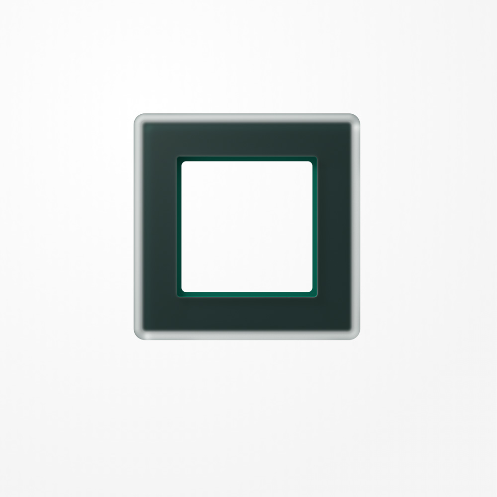 Glasrahmen 1fach, smaragdgrün