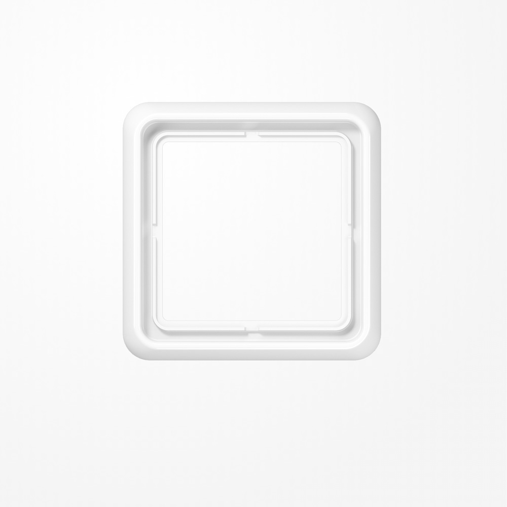 Rahmen 1fach, alpinweiß