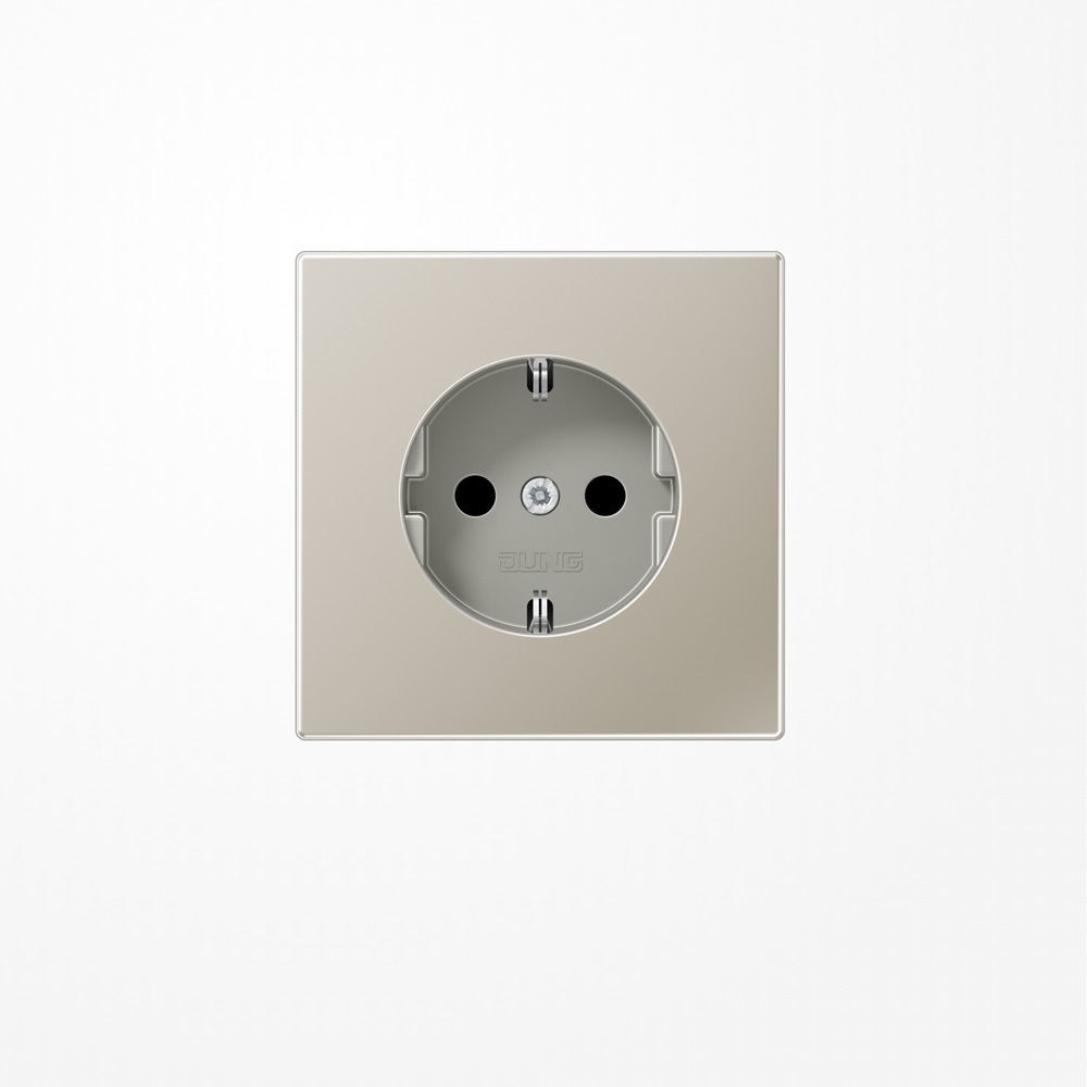 Presa Schuko JUNG KI CD5120BFKIWW: Presa Elettrica Originale, Robusta E Durevole, Colore Bianco, Per Installazioni Civili
