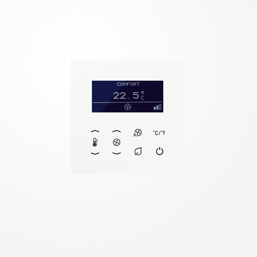 Temperature controller fan coil, 4pipe, black TRD LS 923048 SW