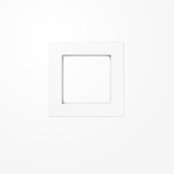 Rahmen 1fach, alpinweiß