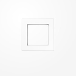 Rahmen 1fach, alpinweiß