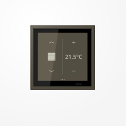 KNX room controller LS TOUCH with frame LS ZERO, Secure, ombre ...
