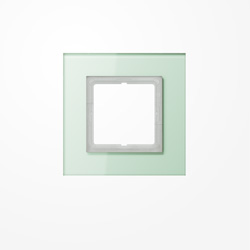 Glasrahmen 1fach, mattweiß