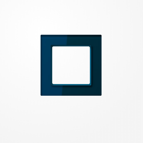 Glasrahmen 1fach, nachtblau