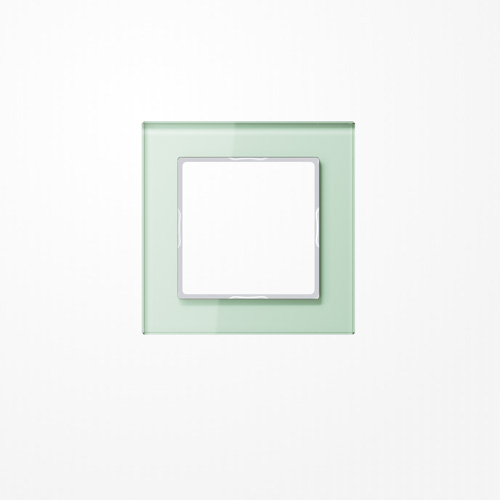 Glasrahmen 1fach, mattweiß