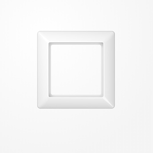 Rahmen 1fach, alpinweiß